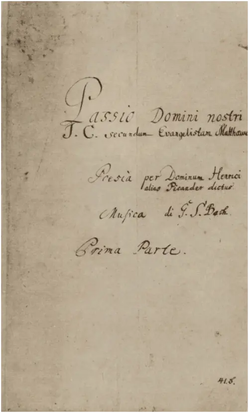 Matthäus Passion