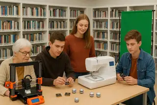 BIEBlab für Erwachsene: Stickmaschine