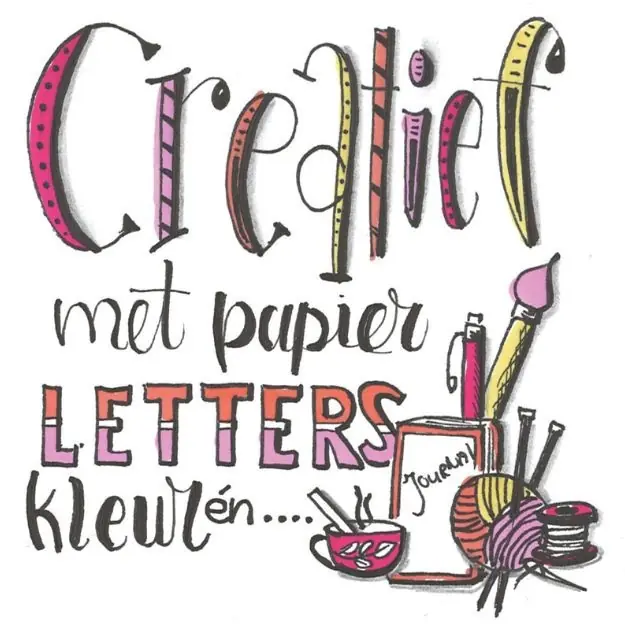Creatief met papier, letters, kleur en meer... — Tiel, Bibliotheek Tiel (in Zinder), Tiel