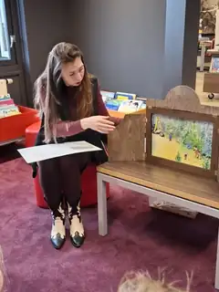 Vorlesen mit dem Kamishibai