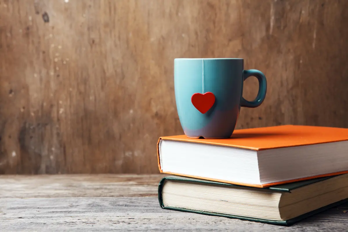 Plaudern bei einem Buch — Bibliotheek Borger, Borger