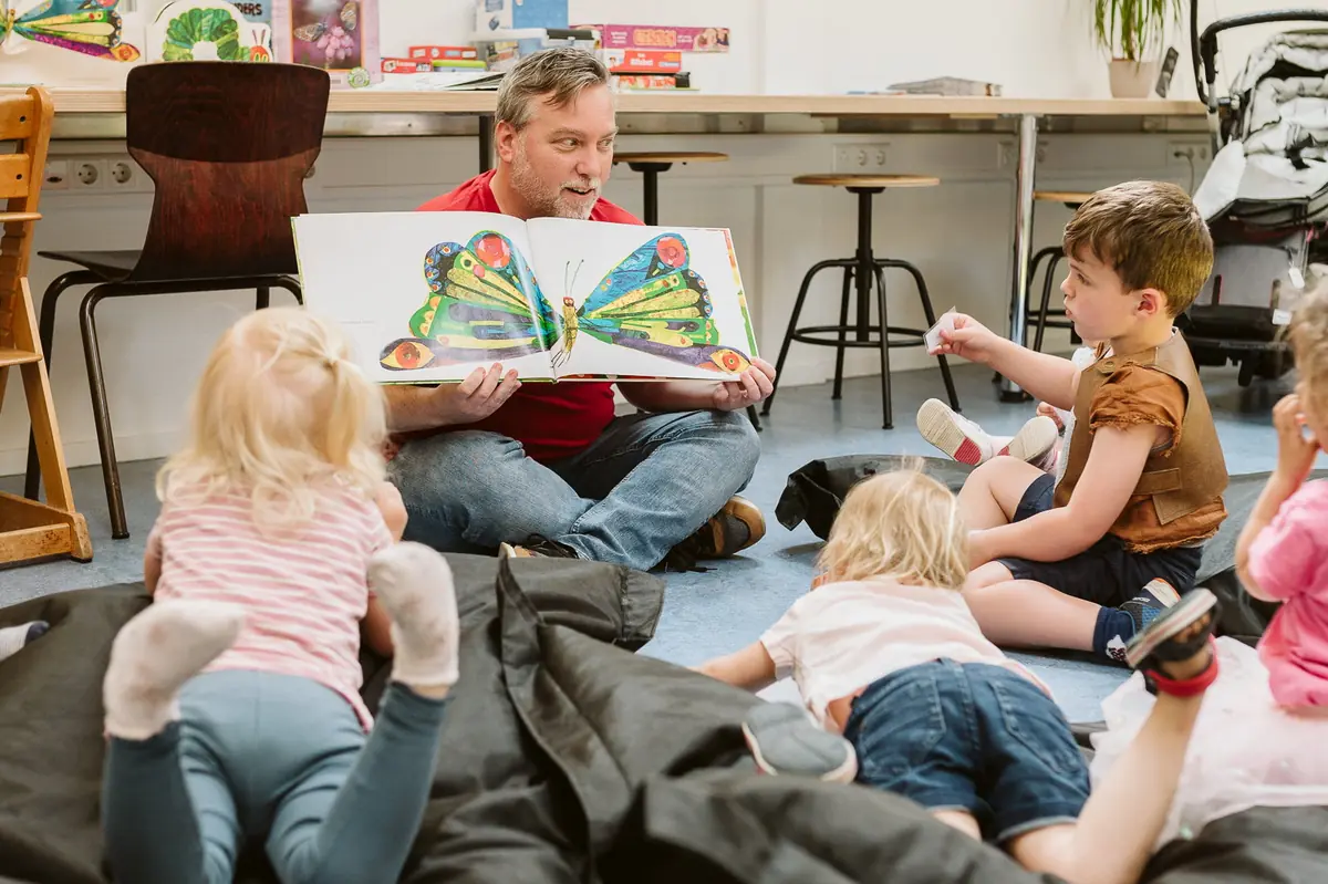Peuterpret in het BiebLab — KinderLab Schollevaar, Capelle aan den IJssel