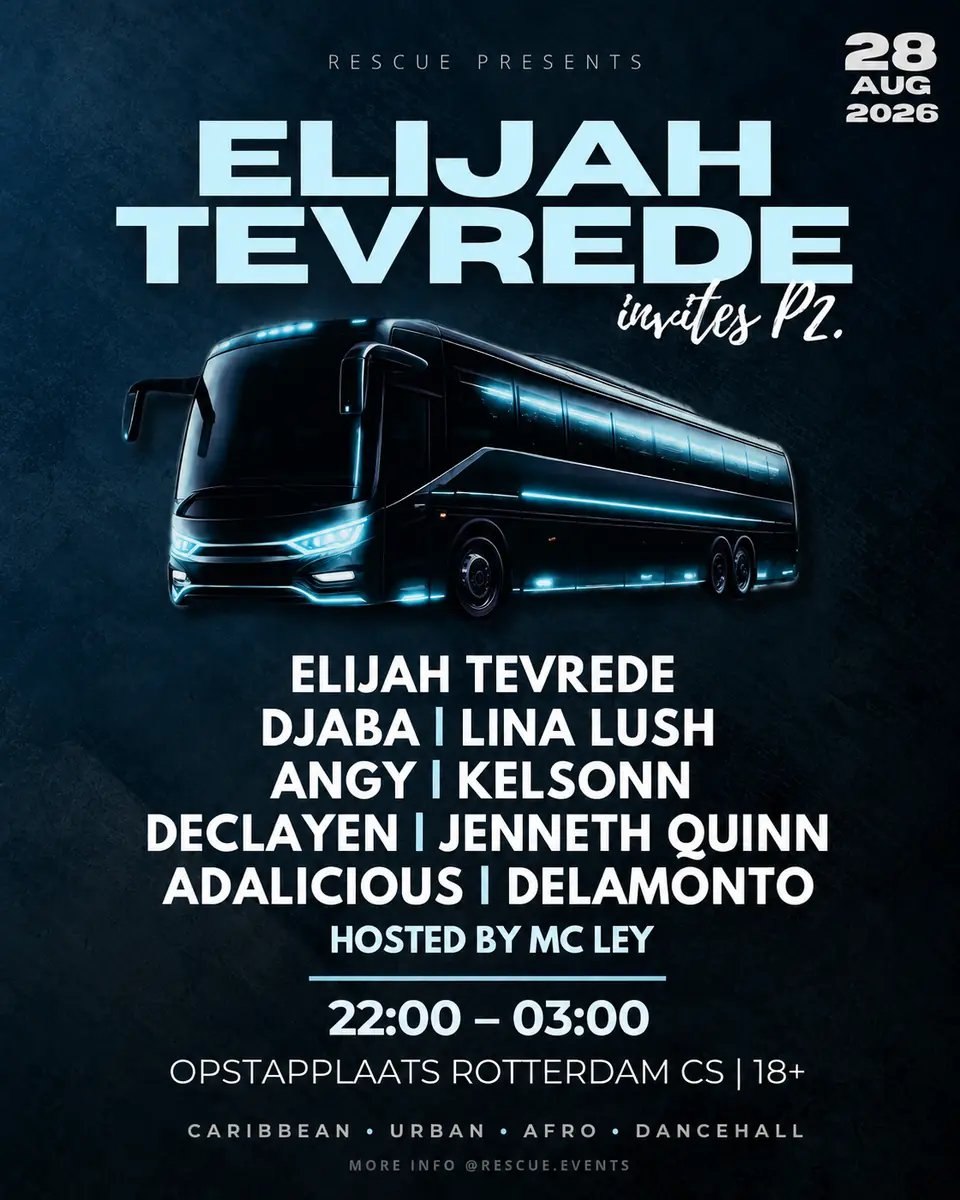 Rescue presents · Elijah Tevrede invites — opstapplaats Rotterdam CS, Rotterdam