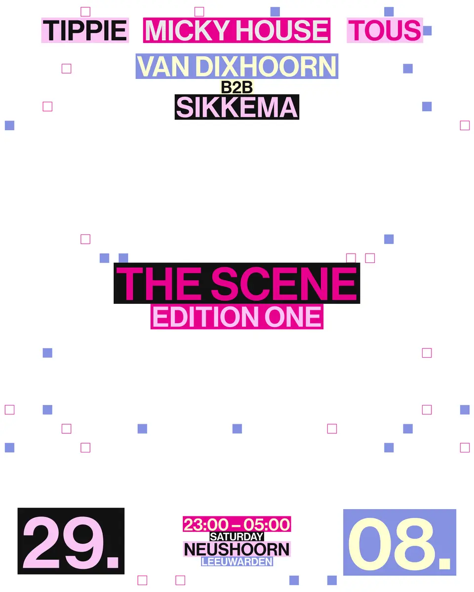 THE SCENE #1 · Underground house music event — Neushoorn, Leeuwarden