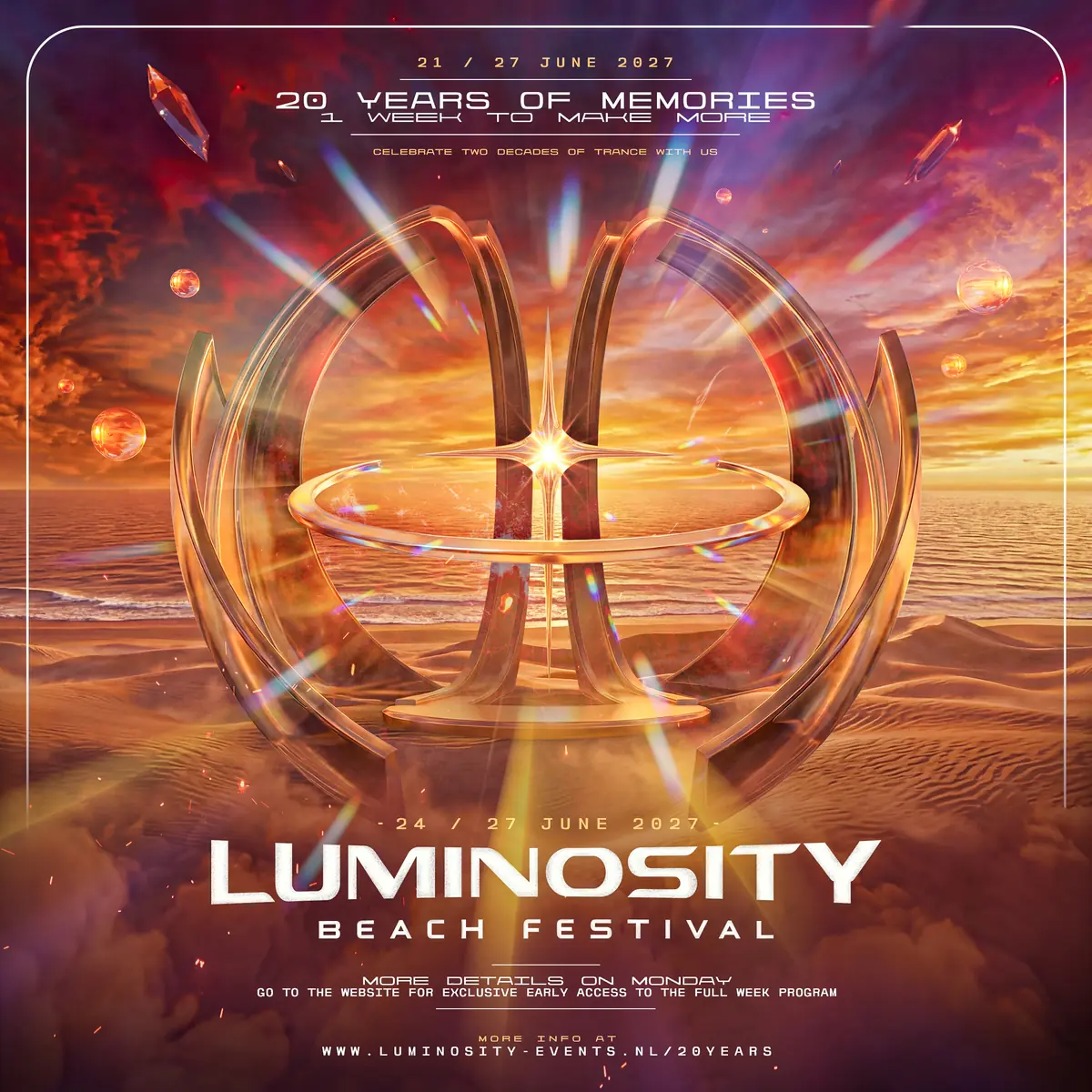 Luminosity · Beach Festival 2027 — Bernie's Beachclub, Zandvoort