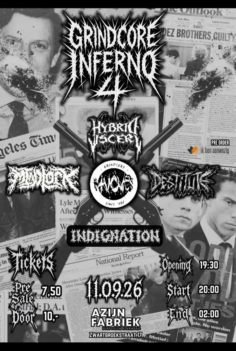 Grindcore Inferno #4 — Azijnfabriek, Roermond