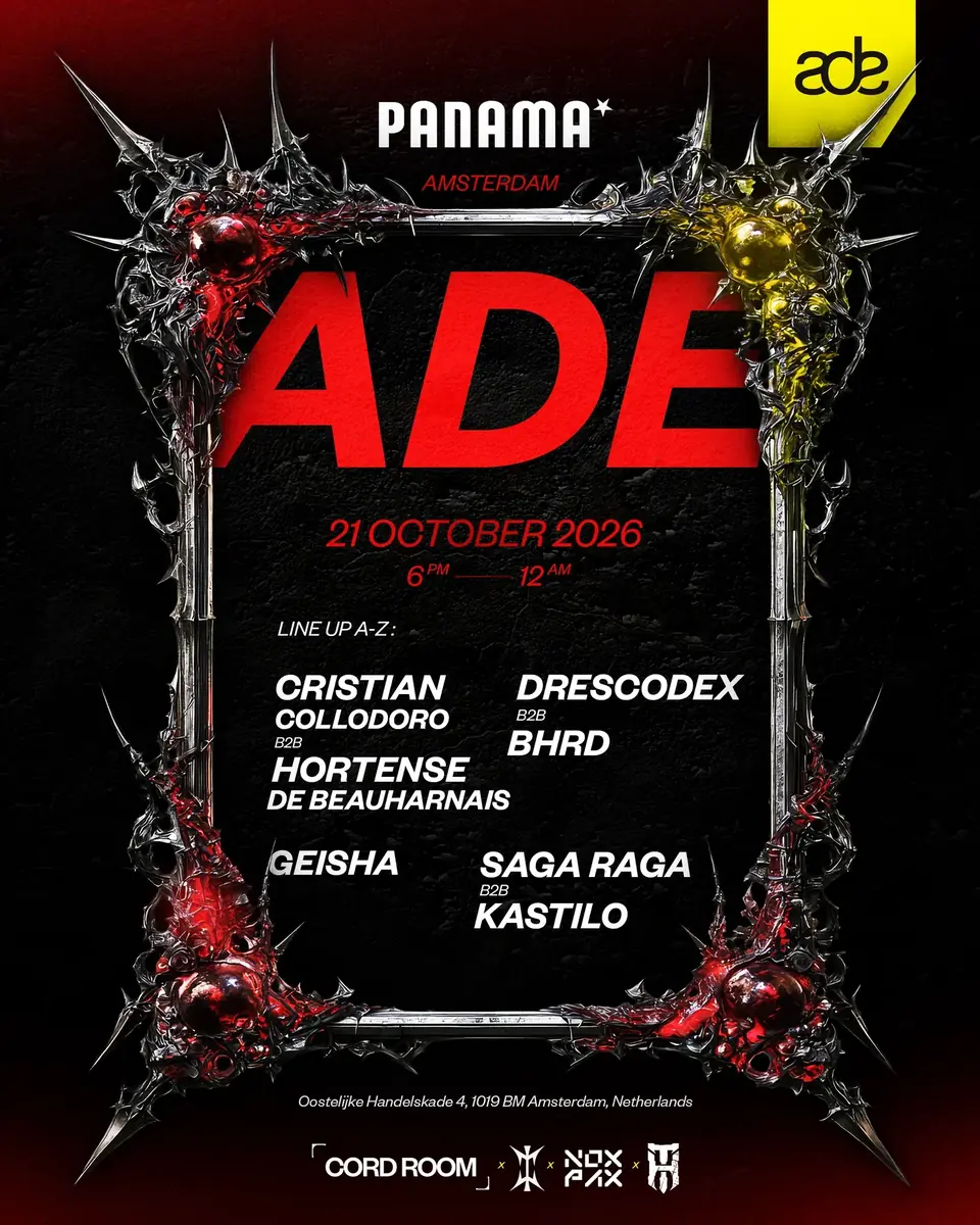 ADE - Cord Room × INTERZEAK × NOXPAX × HOSTILE TAKEOVER — Panama, Amsterdam