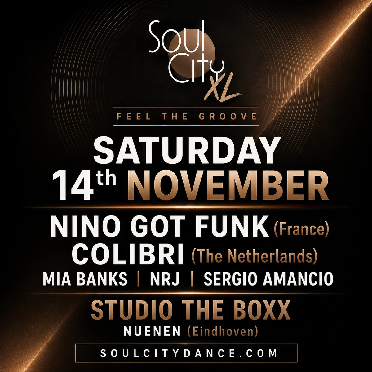 Soul City Live · Feel The Groove — Studio Boxx, Nuenen