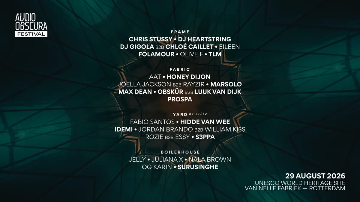 Audio Obscura Festival [SOLD OUT] — Van Nelle Fabriek, Rotterdam