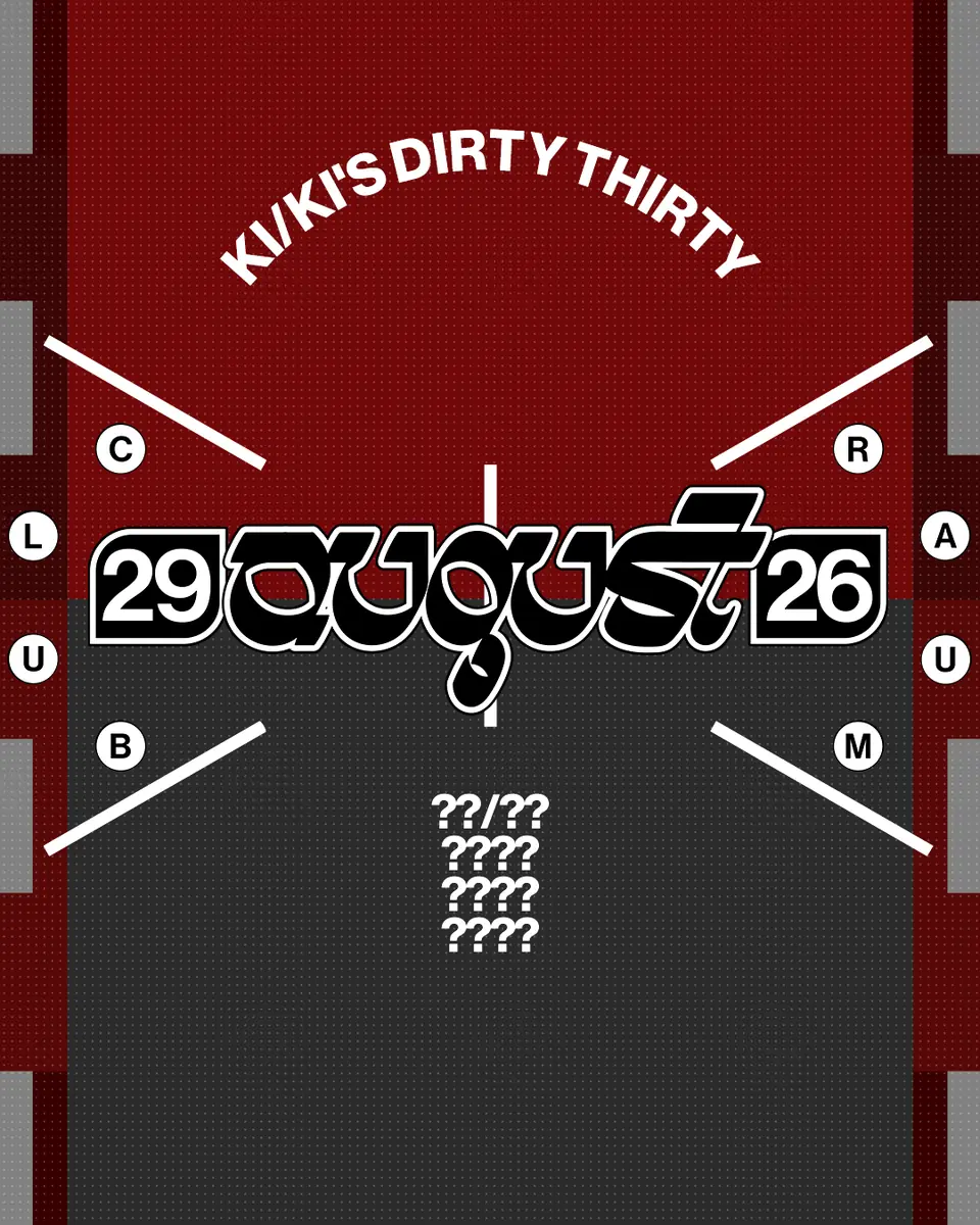 KI/KI's Dirty Thirty — CLUB RAUM, Amsterdam