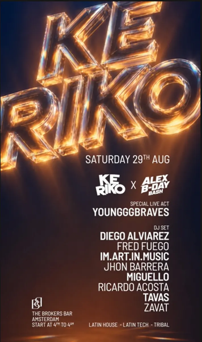 KE-RIKO x ALEX B-DAY BASH — Meet Berlage, Amsterdam