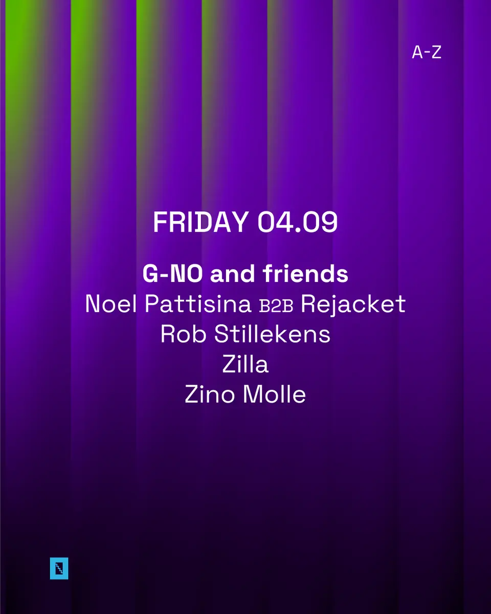 TOFFLER presents G-NO and friends — Toffler, Rotterdam