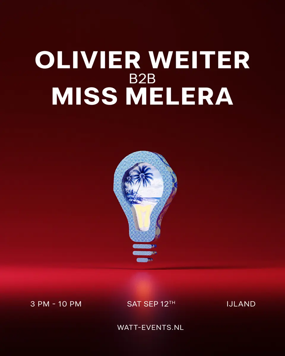 Olivier Weiter b2b Miss Melera — Ijland, Amsterdam