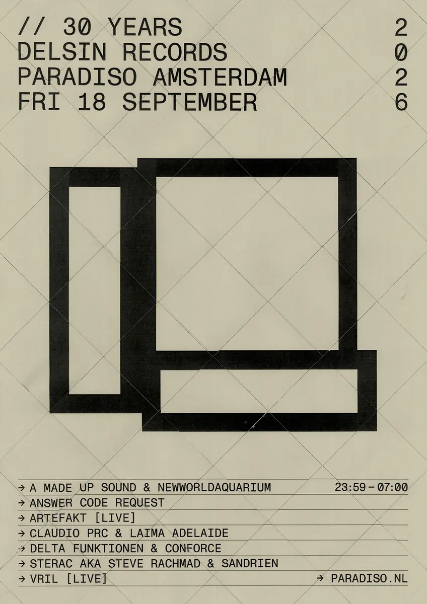 Delsin: 30 Years Anniversary — Paradiso, Amsterdam