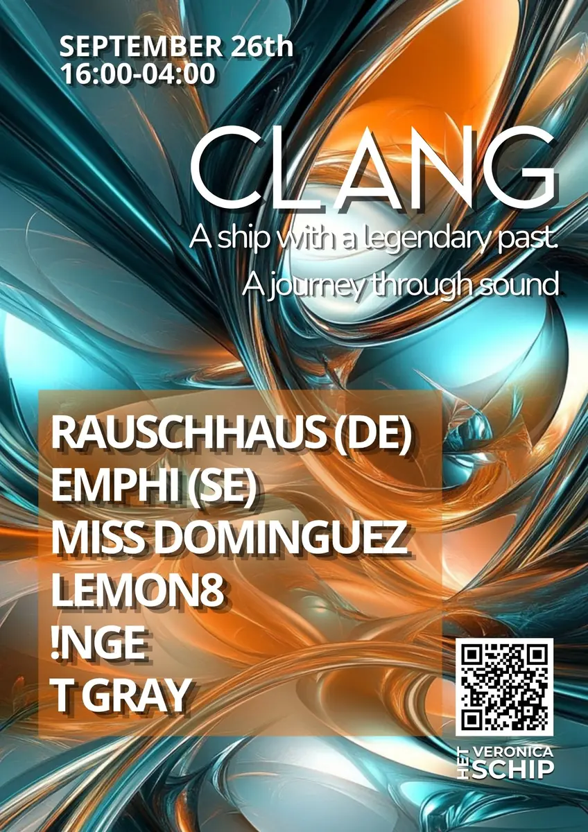 CLANG — Het Veronica Schip, Amsterdam