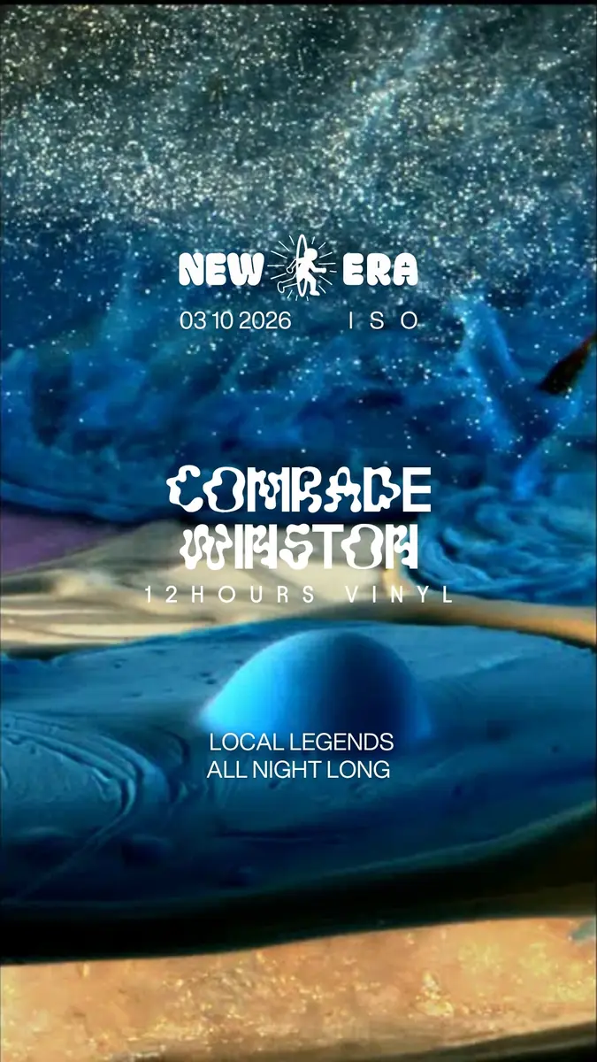 New Era sessions - Local Legends All Night Long - Comrade Winston - 12 Stunden Vinyl — ISOamsterdam, Amsterdam