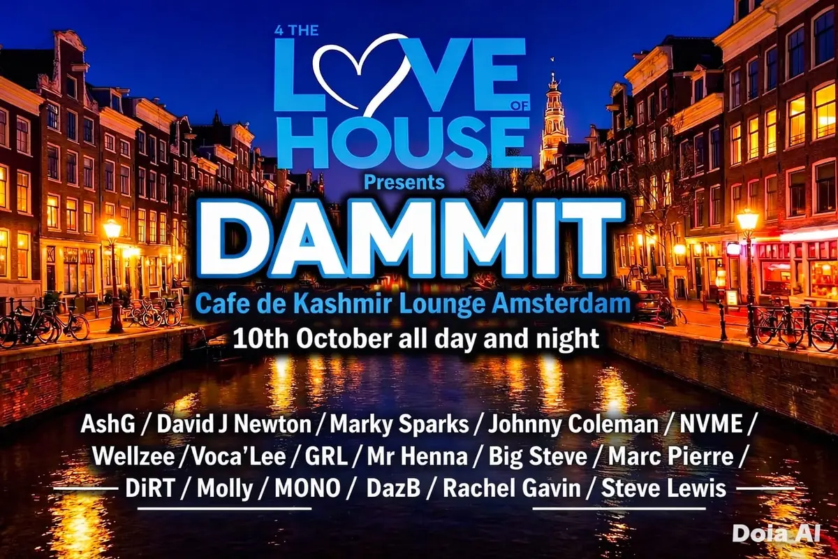 4 THE LOVE OF HOUSE: DAMMIT — Kashmir Lounge, Amsterdam