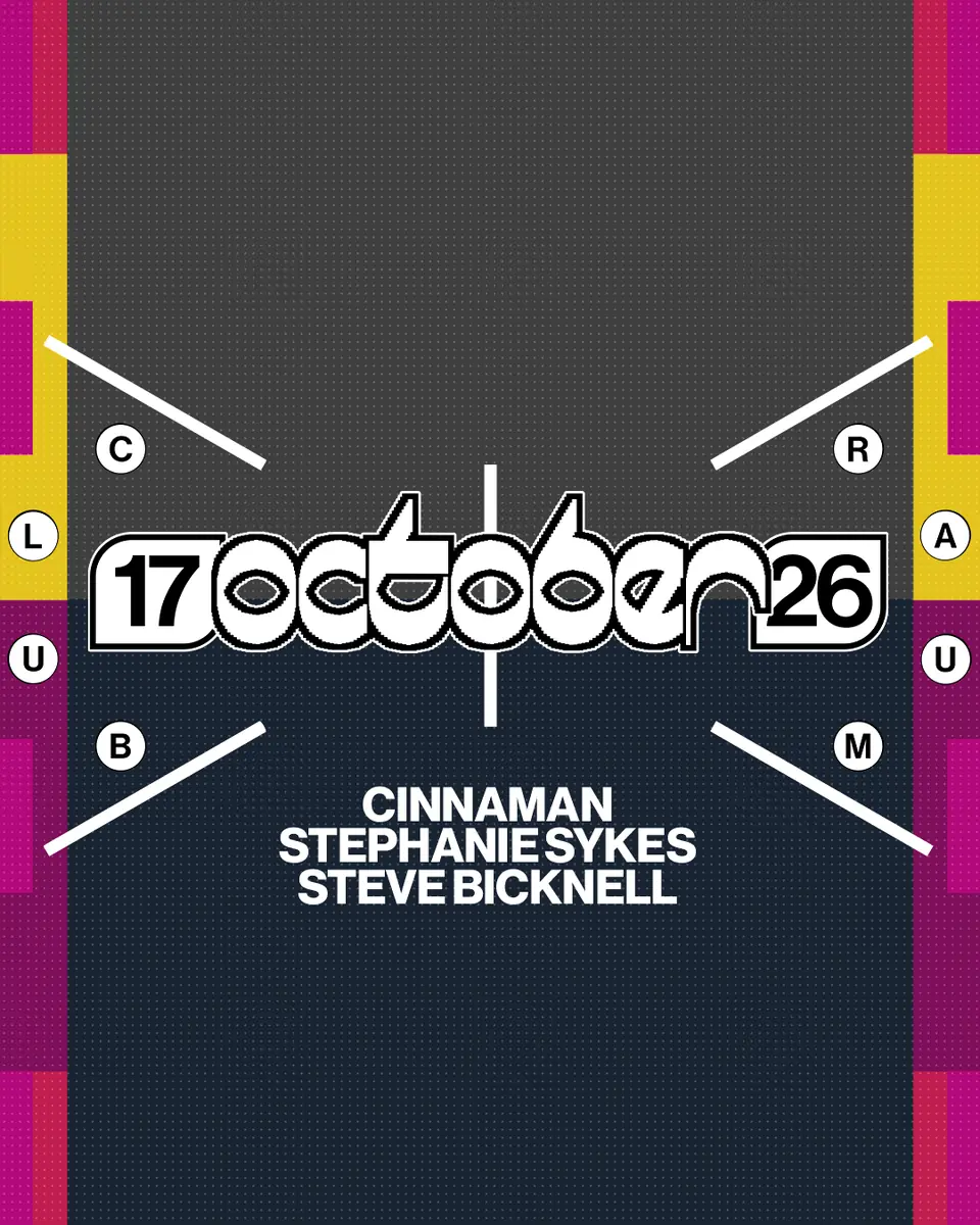Steve Bicknell, Stephanie Sykes, Cinnaman — CLUB RAUM, Amsterdam