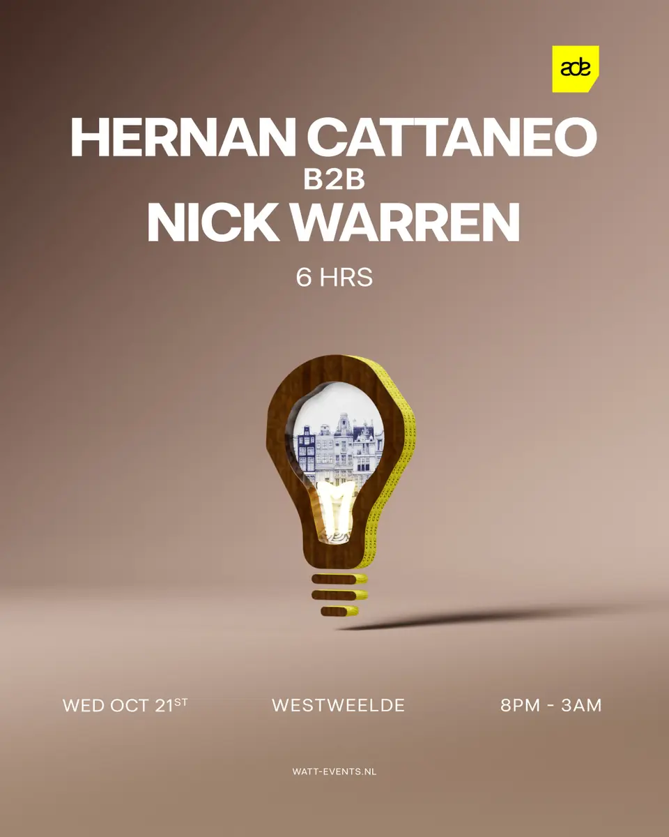 Hernan Cattaneo b2b Nick Warren - 6hrs ADE — WestWeelde, Amsterdam