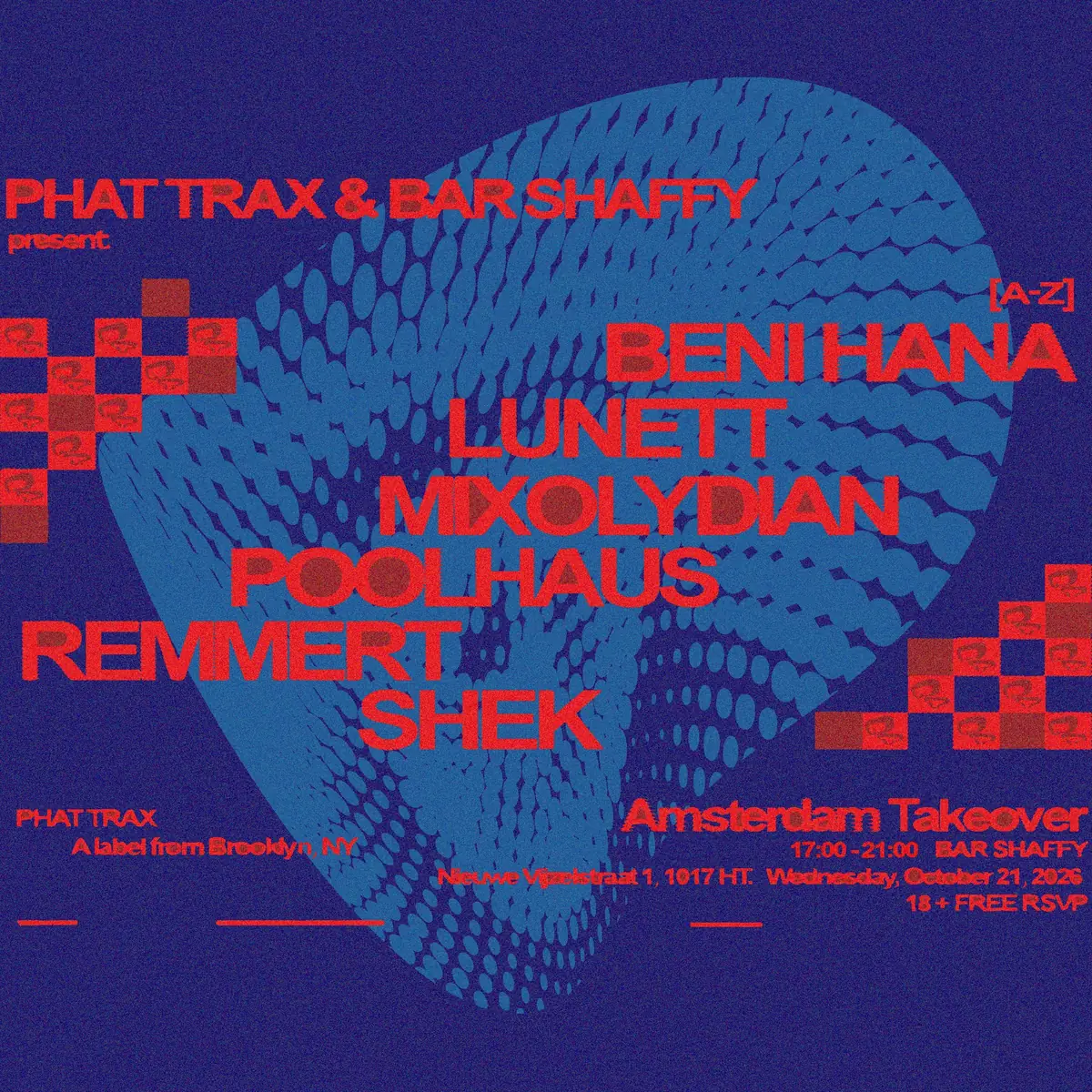 PHAT TRAX & Bar Shaffy present: Amsterdam Takeover — Bar Shaffy, Amsterdam