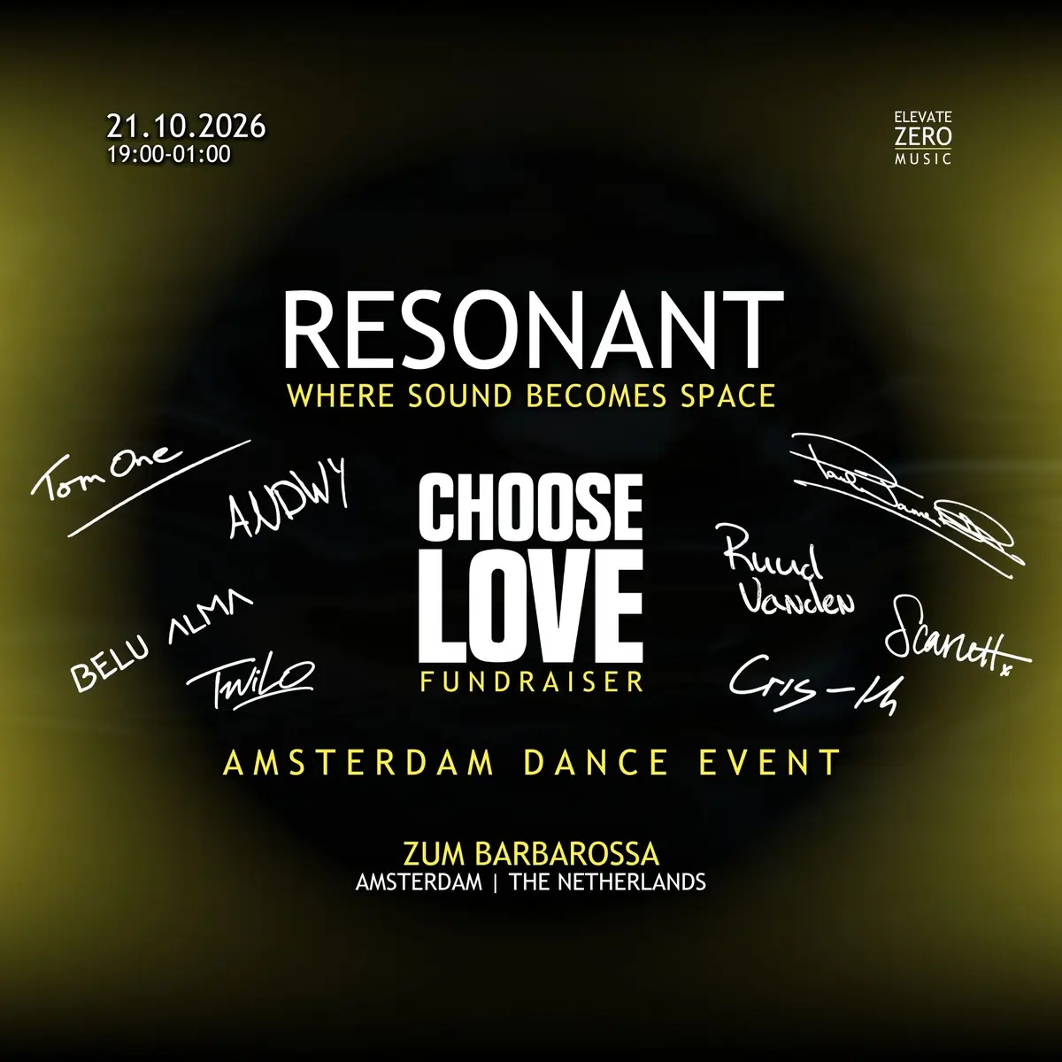 RESONANT - ADE 2026 — Zum Barbarossa, Amsterdam