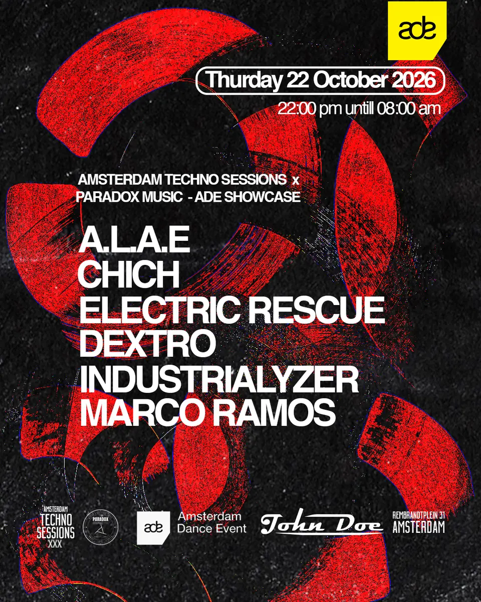 Amsterdam Techno Sessions X Paradox Music (FR) ADE Showcase — John Doe, Amsterdam