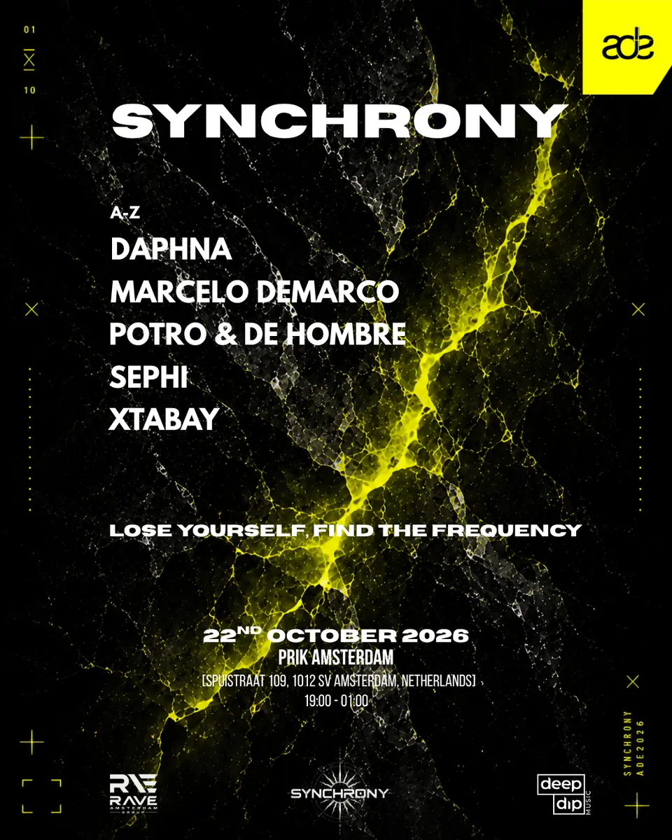 SYNCHRONY (ADE 2026) — Prik Amsterdam, Amsterdam