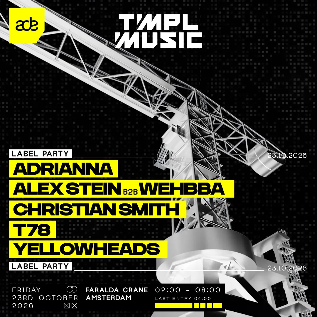 TMPL MUSIC at The Crane: ADE 2026 — Crane Hotel Faralda, Amsterdam