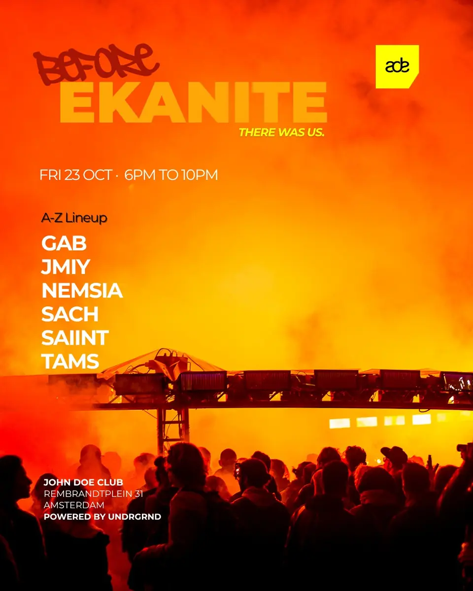 BEFORE x EKANITE: ADE 30 YEARS — John Doe, Amsterdam