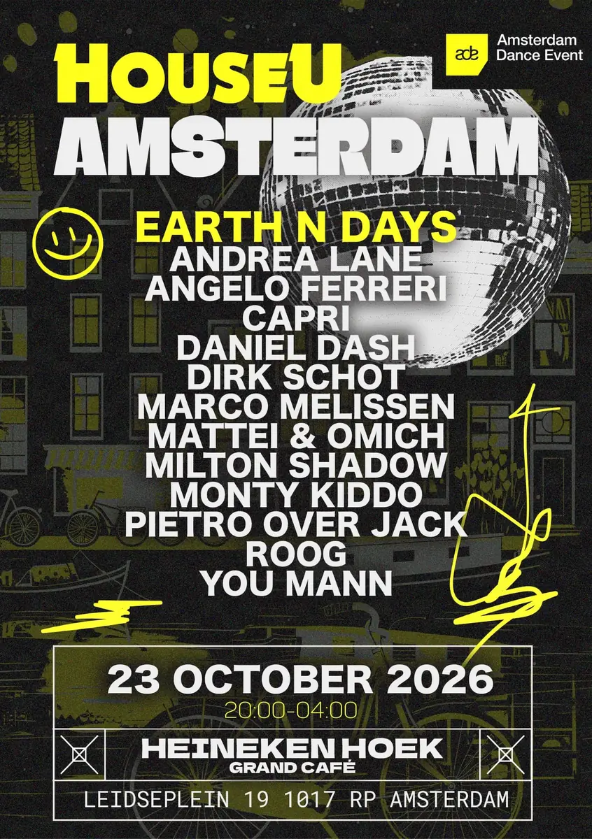 HouseU Amsterdam x ADE — Grand Café Heineken Hoek, Amsterdam