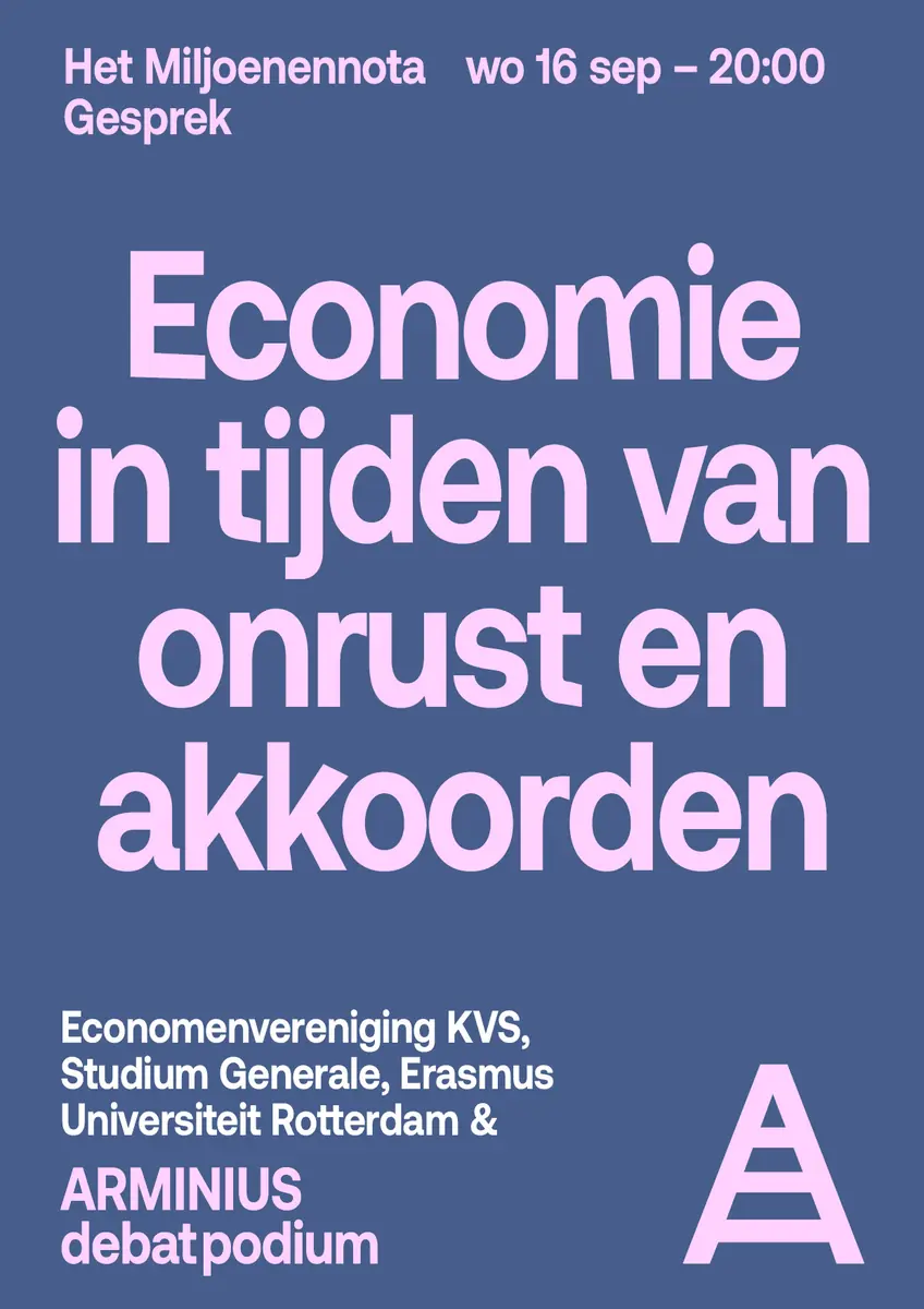 Miljoenennota Gesprek: Wirtschaft in Zeiten der Unsicherheit und Vereinbarungen — Arminius, Rotterdam