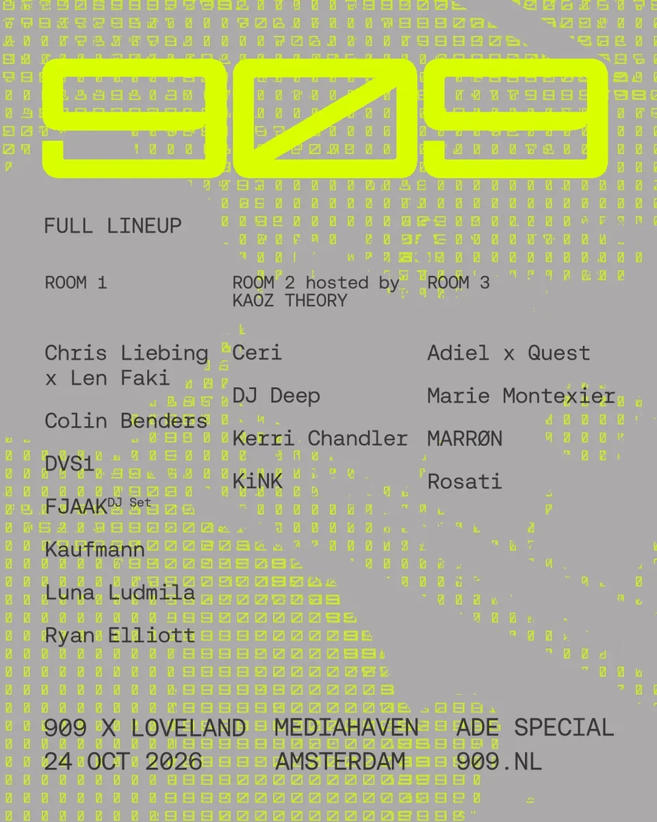 909 x Loveland - ADE 2026 — Mediahaven - Minervahaven, Amsterdam