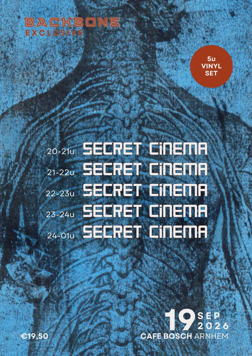 Secret Cinema - 5h Vinyl-Set — Café bosch, Arnheim