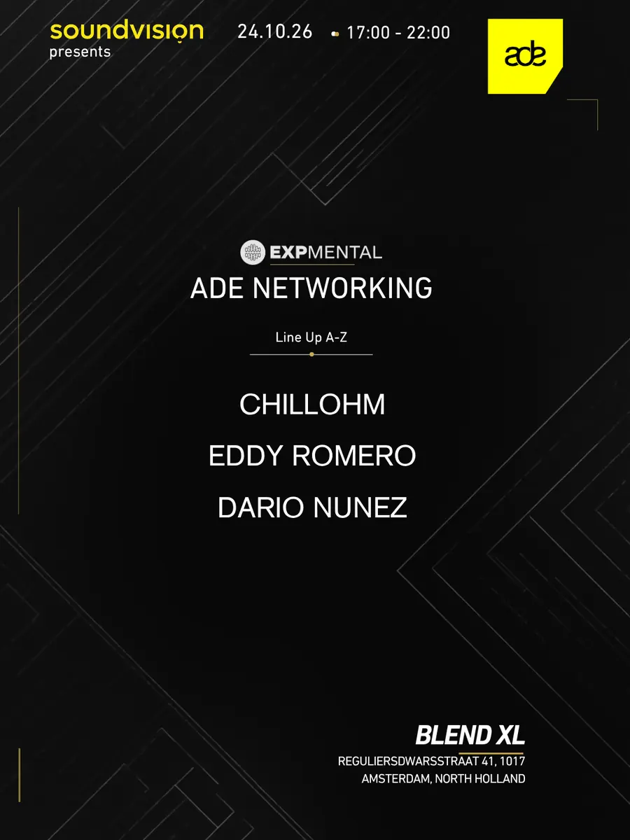 Soundvision presents … Expmental ADE Networking — Blend XL, Amsterdam