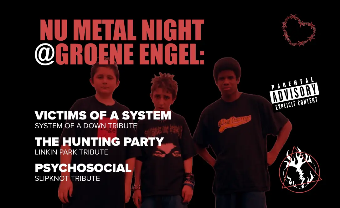 Nu Metal Night: The Hunting Party + Victims of a System + Psychosocial — Cultuurpodium Groene Engel, Oss