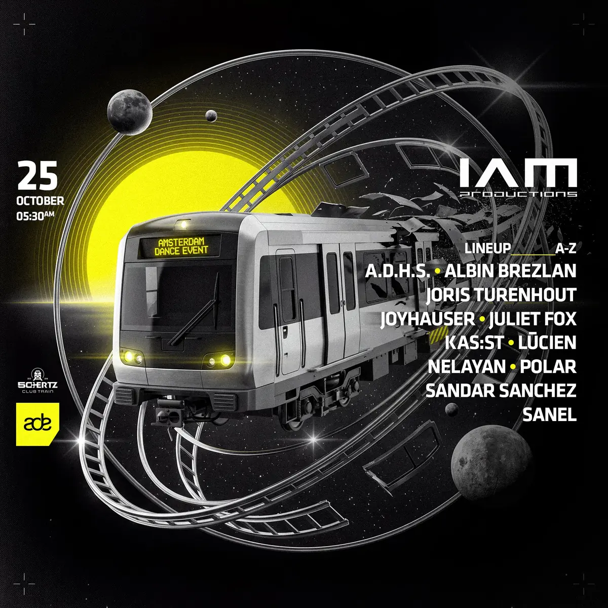 ADE Train Sunrise Express - IAM Productions — Amsterdam Central Station, Amsterdam