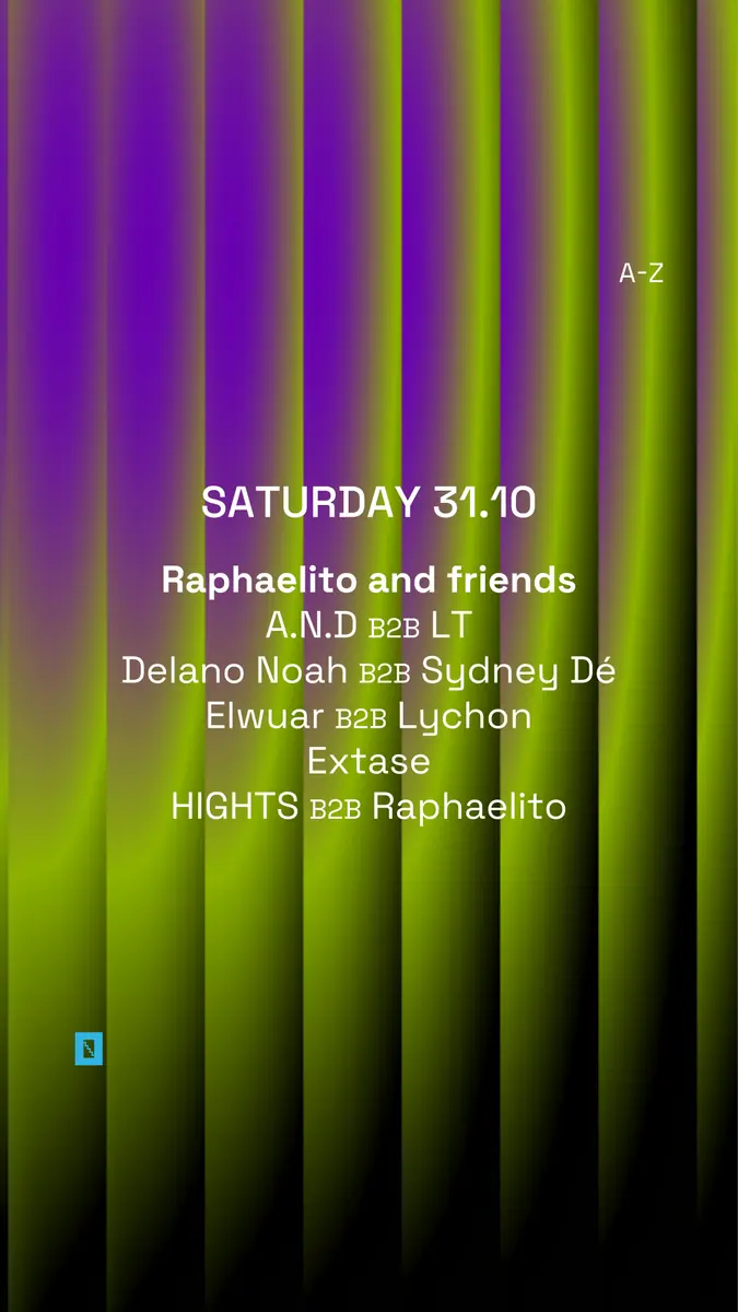 Toffler presents Raphaelito and friends — Toffler, Rotterdam