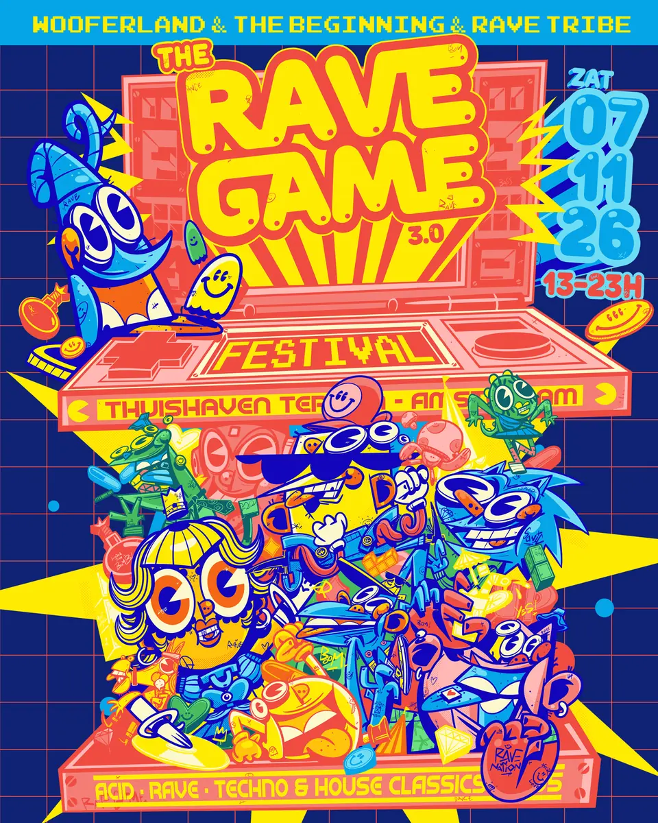 Wooferland, The Beginning & Rave Tribe pres. The Rave Game 2026 — Thuishaven, Amsterdam