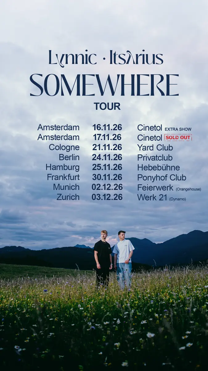 Lynnic & ItsArius - SOMEWHERE TOUR 2026 - Amsterdam — Cinetol, Amsterdam