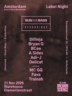 SUNANDBASS Recordings Amsterdam