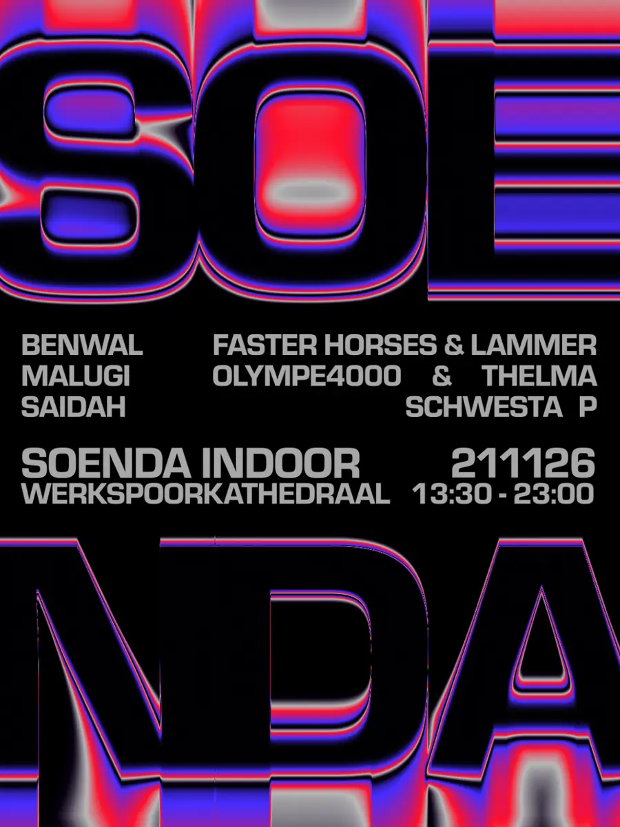 Soenda Indoor Werkspoorkathedraal 2026 — Werkspoorkathedraal, Utrecht