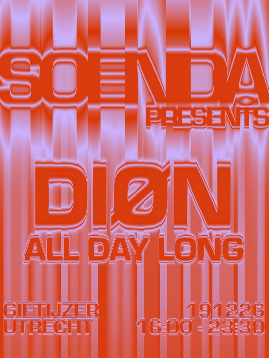 Soenda presents: DIØN All day long — KABUL à GoGo, Utrecht
