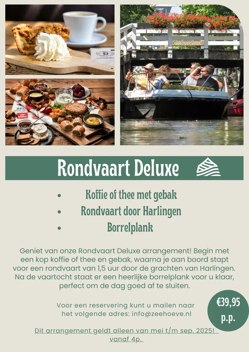 Rondvaart Deluxe — Camping De Zeehoeve, Harlingen
