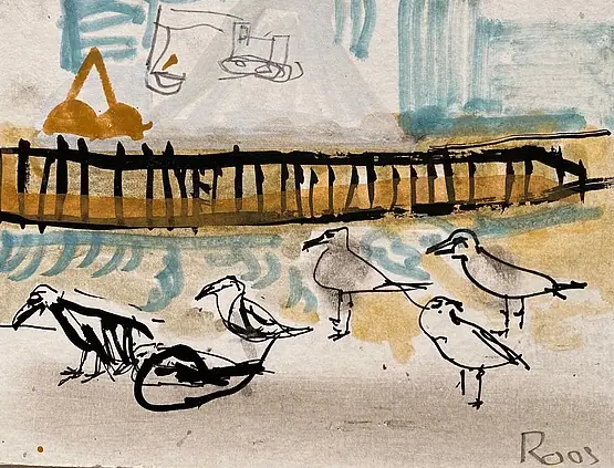 Expositie havenschilder Jan Roos — Galerie de Vis, Harlingen