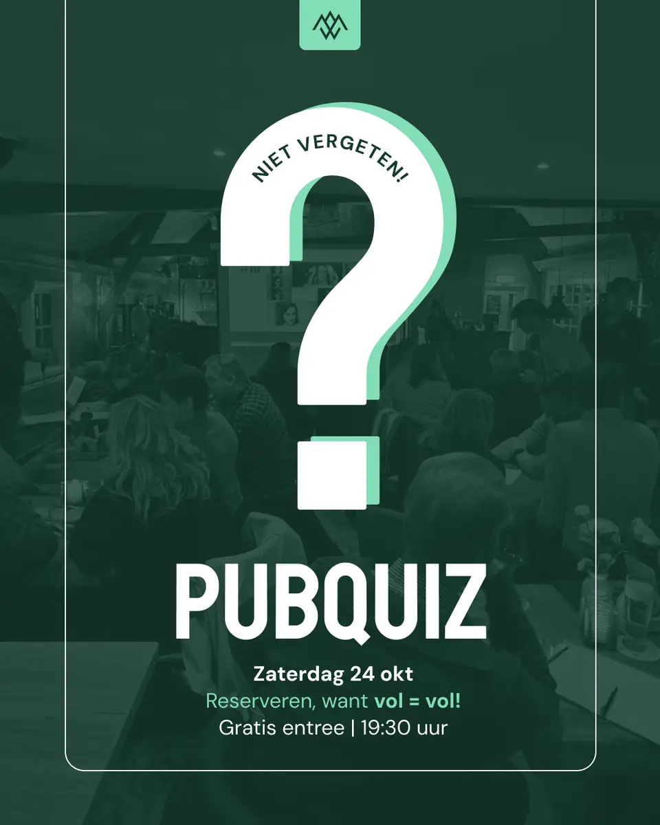 Pubquiz — Brasserie de Woensberg, Huizen