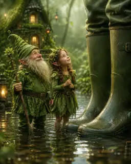 The Gnome, the Elf and the Human