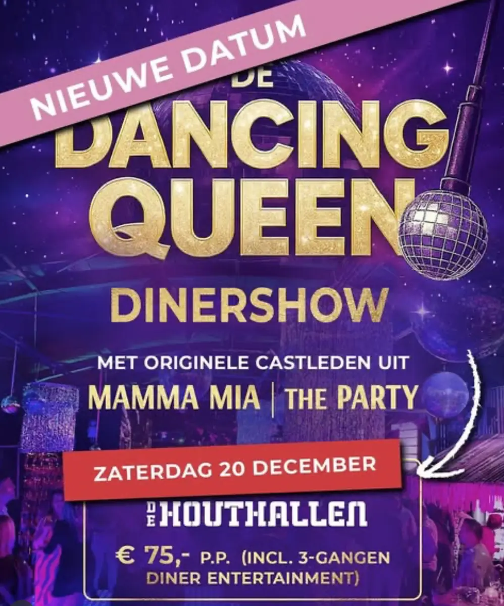 The Dancing Queen Dinner Show - mit Originalschauspielern aus Mamma Mia - the Party bei De Houthallen! — De Galvanitas Fabriek, Oosterhout