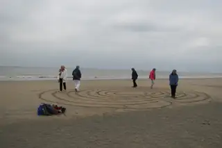 Palliam: Silvester-Labyrinth am Meer