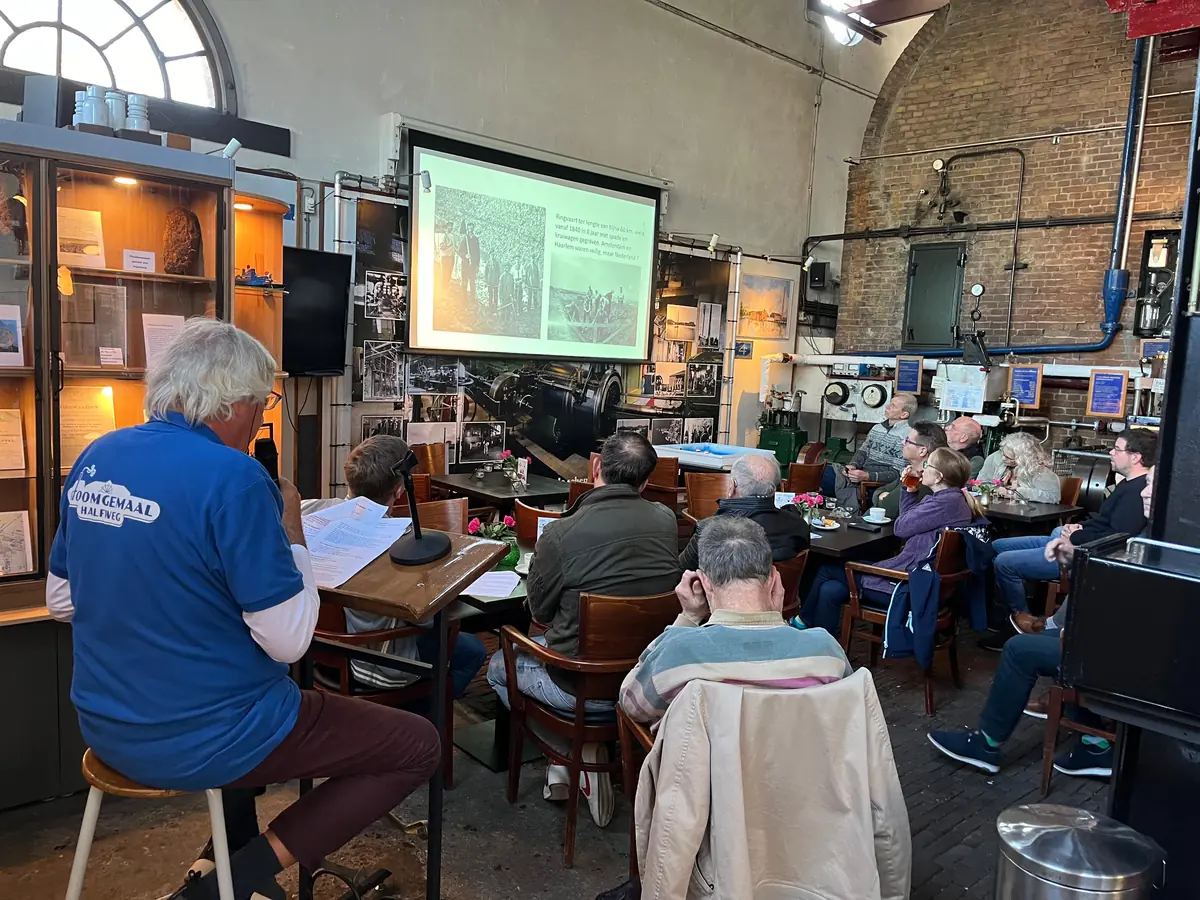 Lecture on water and climate at Stoomgemaal Halfweg — Stoomgemaal Halfweg, Halfweg
