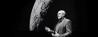 André Kuipers, der Mensch und der Mond